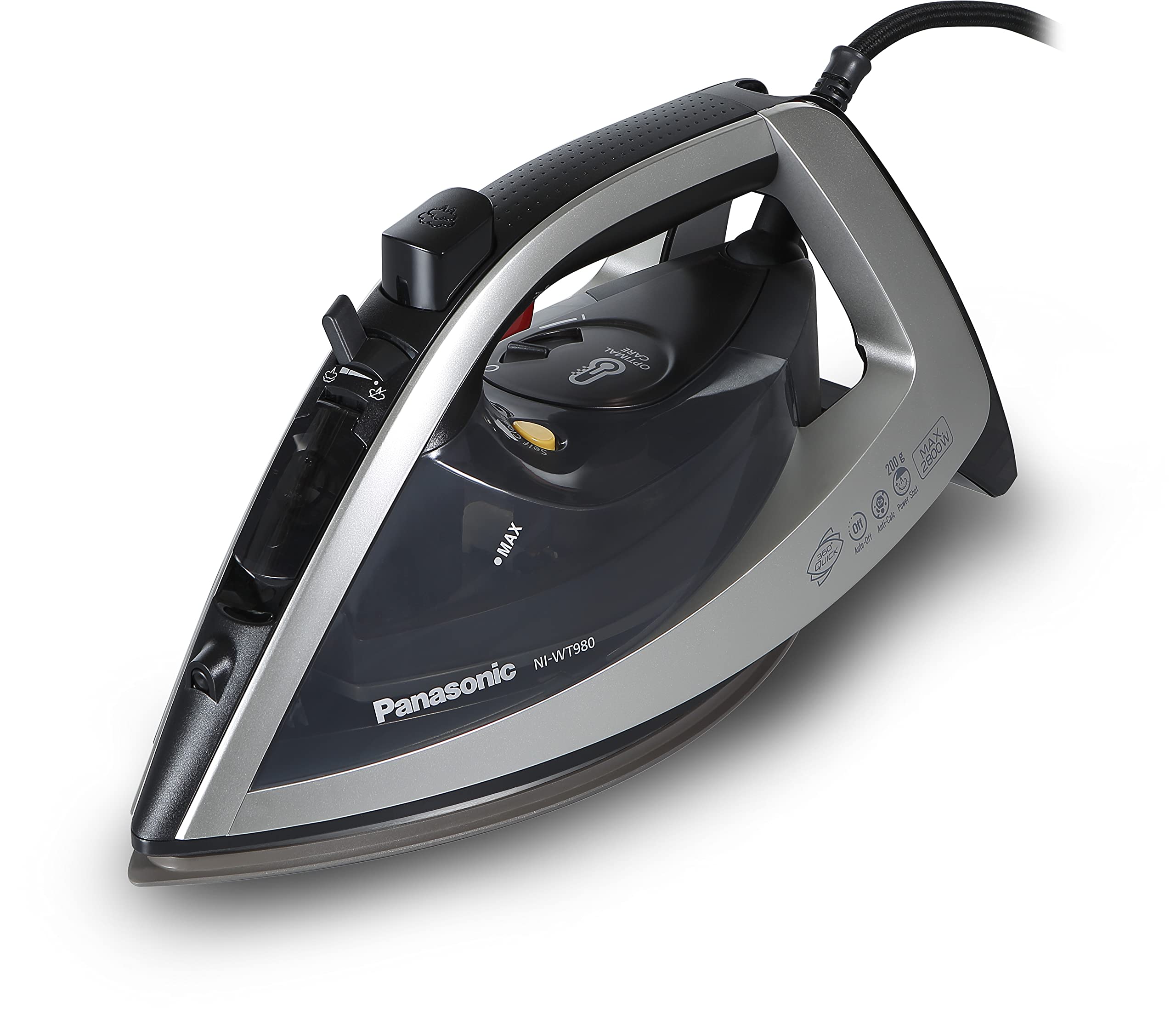 Panasonic - 2800w Optimal Care Made In Japan Steam Iron - NIJWT980